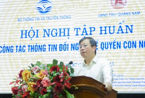 Thứ trưởng Nguyễn Thanh Lâm phát biểu khai mạc Hội nghị